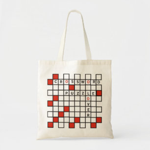 Bolso De Tela Rompecabezas de crucería rojo