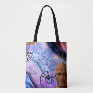 Bolso De Tela Rompecabezas del tiempo