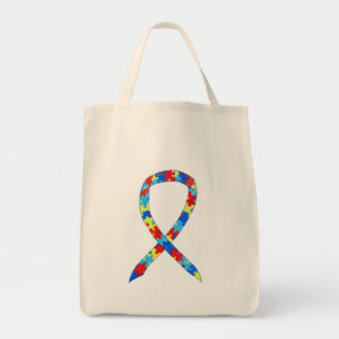 Bolso De Tela Rompecabezas Piece Conciencia Cinta Personalizado 