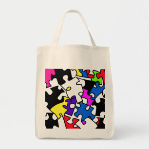 Bolso De Tela Rompecabezas PIeces