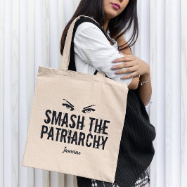 Bolso De Tela Romper la cita feminista patriarcal personalizada