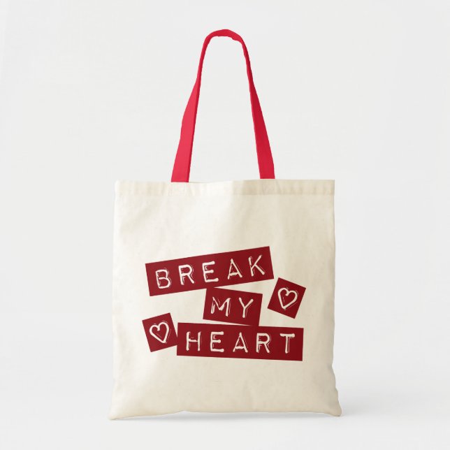 Bolso De Tela Romper mi corazón (Frente)
