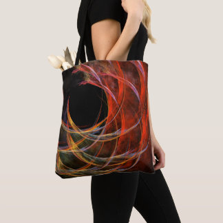 Bolso De Tela Rompiendo el arte abstracto del círculo
