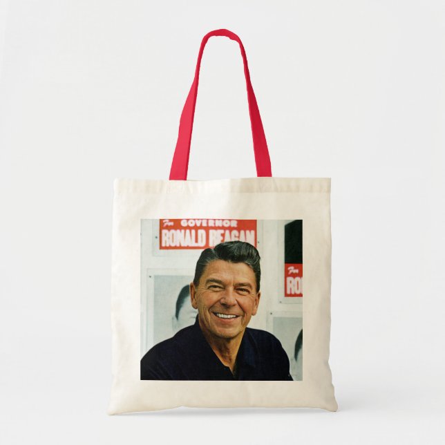 Bolso De Tela Ronald Reagan (Frente)