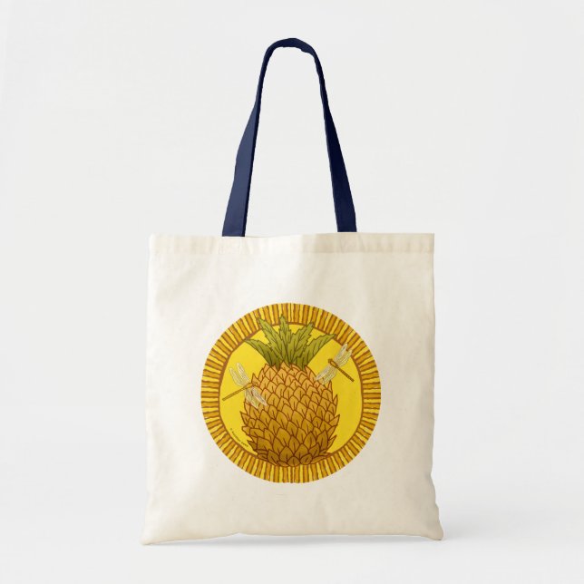 Bolso De Tela Rondo Piña (Frente)