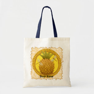 Bolso De Tela Rondo Pineapple