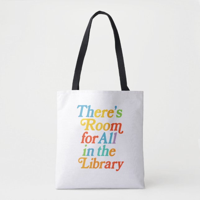 Bolso De Tela Room for all in the library (Anverso)