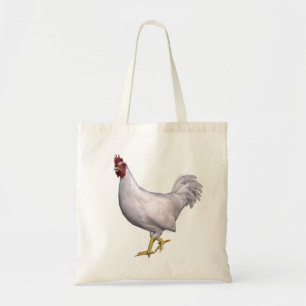 Bolso De Tela Rooster blanco