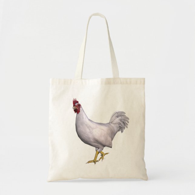 Bolso De Tela Rooster blanco (Frente)