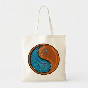 Bolso De Tela Rooster de Cáncer y Madera