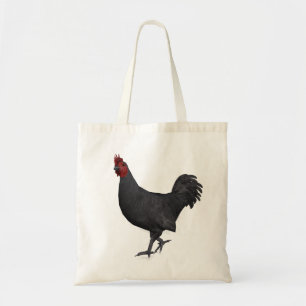 Bolso De Tela Rooster negro
