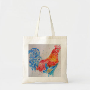 Bolso De Tela Rooster Watercolor Roosters Chicken Farm