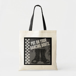 Bolso De Tela Ropa de dos tones Ska puesta en tus botes de baile
