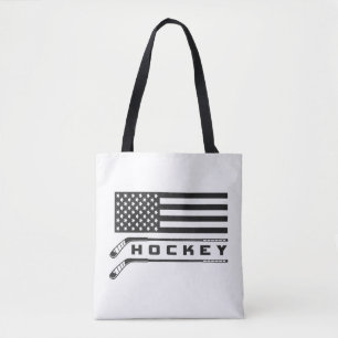 Bolso De Tela Ropa de hockey con bandera estadounidense - Hockey