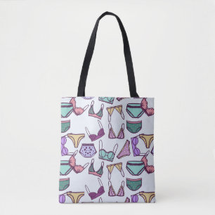 Bolso De Tela Ropa interior de patrón inoxidable: sostenes y pen