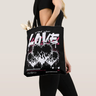 Bolso De Tela Ropa urbana callejera Difunde tu amor