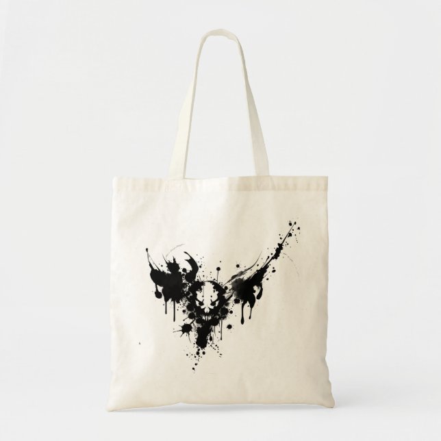 Bolso De Tela Rorschach ink blot - Skull (Frente)