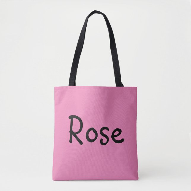 Bolso De Tela Rosa (Anverso)