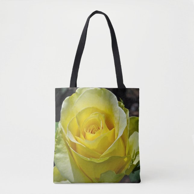 Bolso De Tela Rosa amarilla (Anverso)
