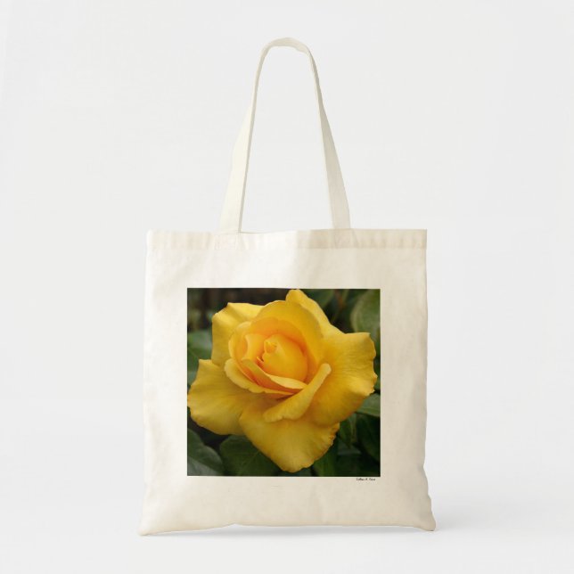 Bolso De Tela Rosa Amarilla (Frente)