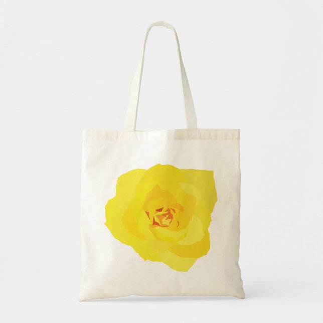 Bolso De Tela Rosa amarilla (Frente)