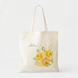 Bolso De Tela Rosa amarilla de ensueño personalizable