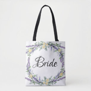 Bolso De Tela Rosa amarilla de lavanda y eucalipto
