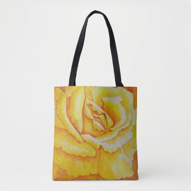 Bolso De Tela Rosa amarillo (Anverso)