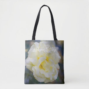 Bolso De Tela Rosa amarillo pálido