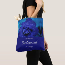 Bolso De Tela Rosa Azul Elegante