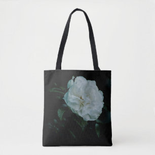 Bolso De Tela Rosa blanca