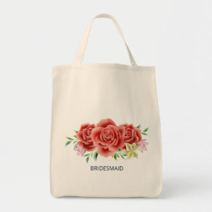 Bolso De Tela Rosa Boda