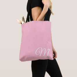 Bolso De Tela Rosa Claro