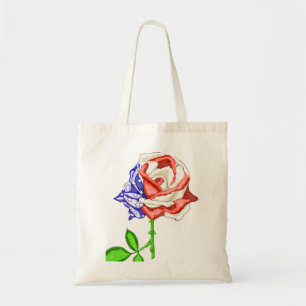 Bolso De Tela Rosa de bandera patriótica
