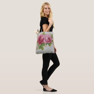 Bolso De Tela Rosa De Basura Vintage Elegance Tote Bag