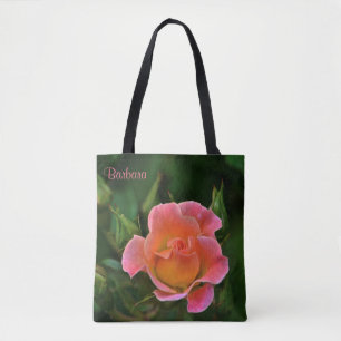 Bolso De Tela Rosa de Boda Rosa de Peachy