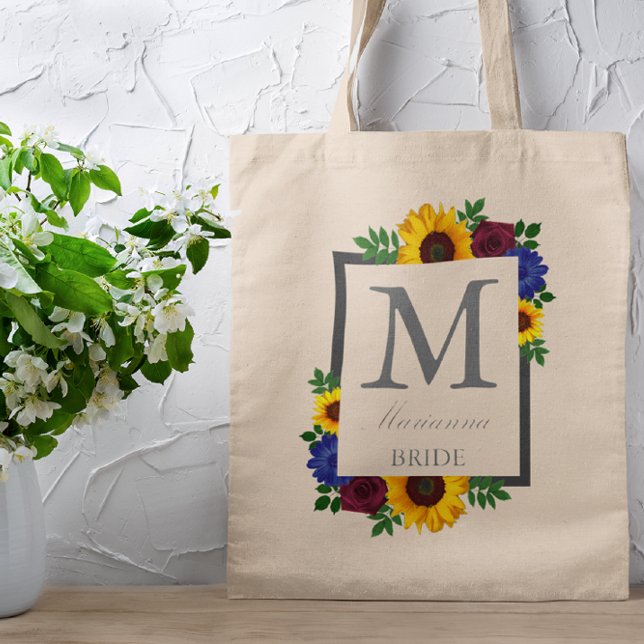 Bolso De Tela Rosa de girasol Boda floral (Subido por el creador)