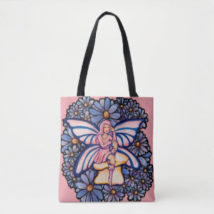 Bolso De Tela Rosa de hadas