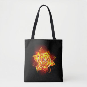 Bolso De Tela Rosa de incendios en auge