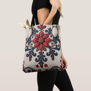 Bolso De Tela Rosa de invierno:
