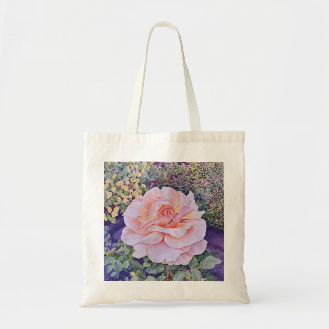 Bolso De Tela Rosa de la Paz (Frente)