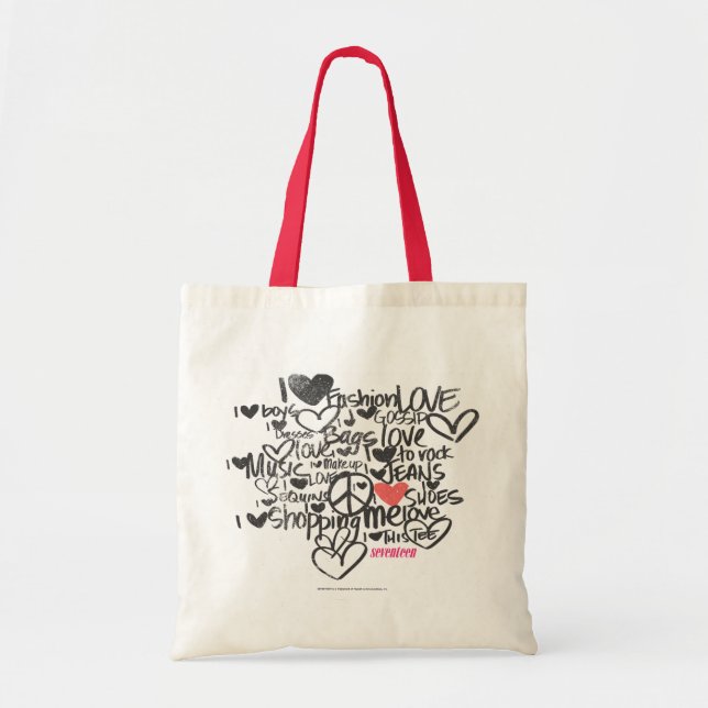 Bolso De Tela Rosa de la pintada (Frente)