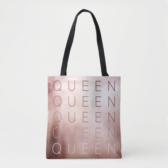 Bolso De Tela Rosa de la reina de oro (Anverso)