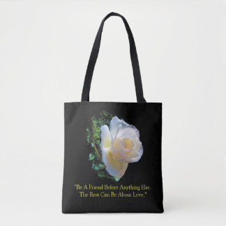 Bolso De Tela "Rosa de oro blanco" Tote Bag