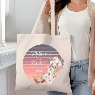 Bolso De Tela Rosa de oro floral vintage puesta de sol Madre de