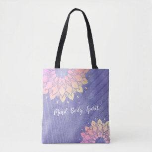 Bolso De Tela Rosa de oro Mandala