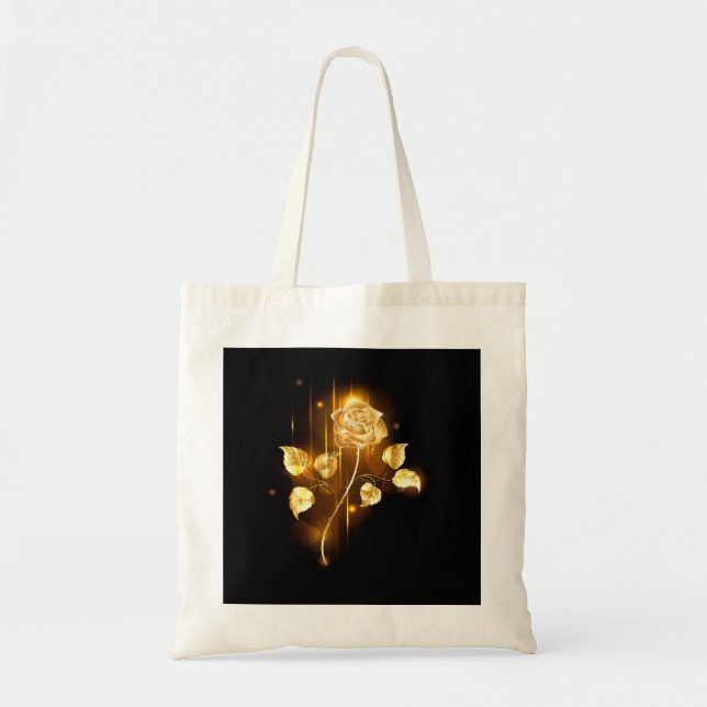 Bolso De Tela Rosa de oro (rosa de oro) (Frente)