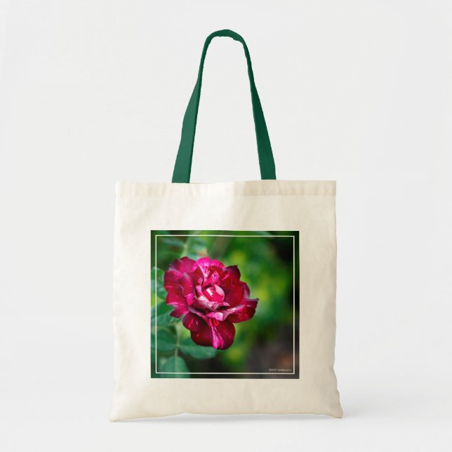 Bolso De Tela Rosa de tigre morado (Frente)