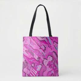 Bolso De Tela Rosa! Diversión con arte abstracto