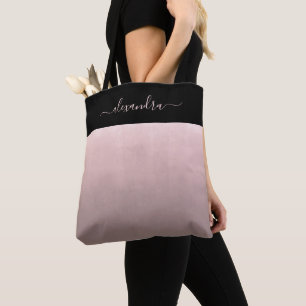 Bolso De Tela Rosa Dorado rústico oscuro y elegante personalizad